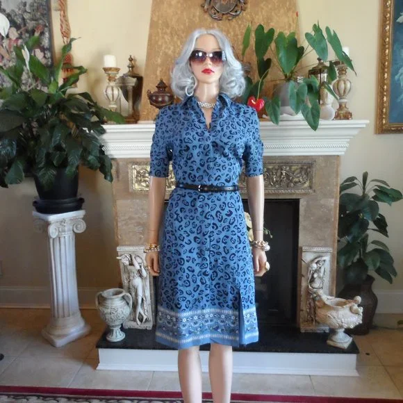 altuzarra blue dress Altuzarra Lydia Dress in Berry Blue Flowers – Hampden Clothing main image 1
